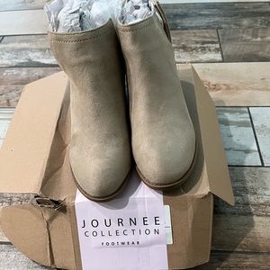 6.5 size beige booties.